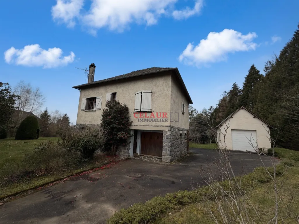 Maison de bourg en campagne avec garage et terrain