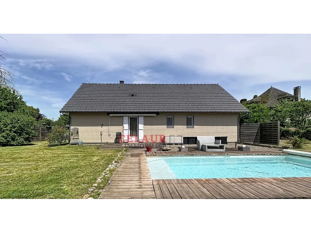 MAISON PLAIN PIED AVEC TERRAIN ET PISCINE